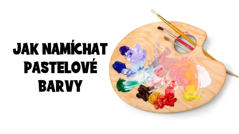 Painter's palette with brushes and paints