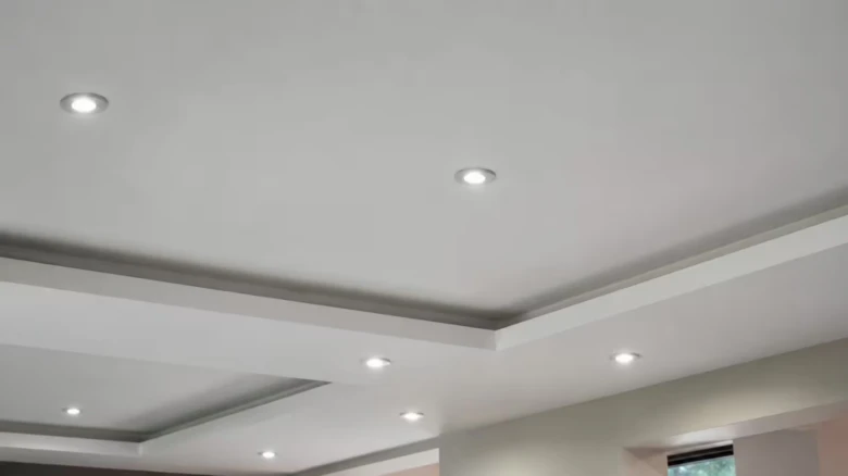 Gypsum board ceiling installation